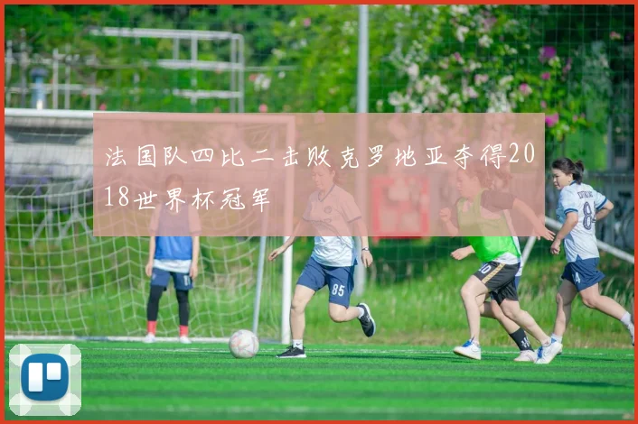 法国队四比二击败克罗地亚夺得2018世界杯冠军